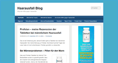 Desktop Screenshot of haarausfallblog.de