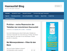 Tablet Screenshot of haarausfallblog.de